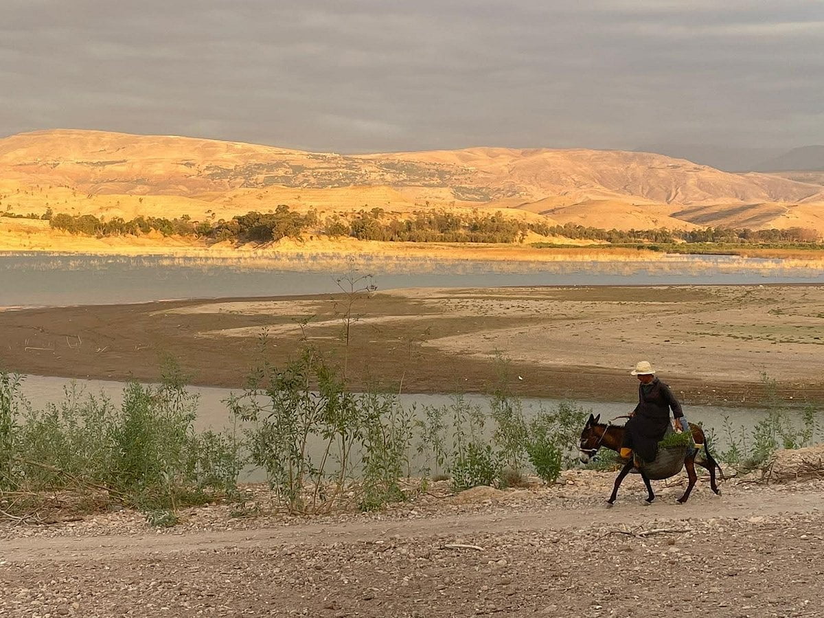 Experience tranquility at the shores of Lake Lalla Takerkoust, a picturesque retreat near Marrakech