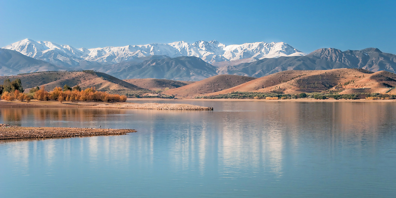 Discover the serene beauty of Lake Lalla Takerkoust, a peaceful destination near Marrakech