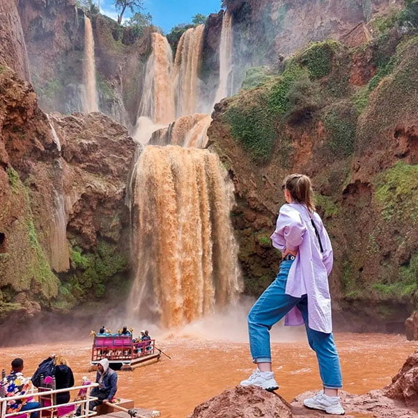 Enjoy a day trip to the stunning Ouzoud Waterfalls, a natural wonder in Morocco.