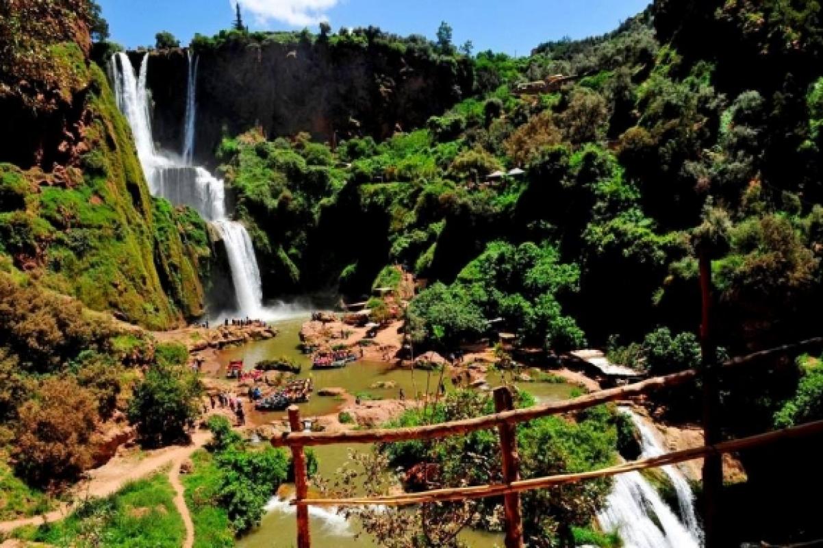 Enjoy a day trip to the stunning Ouzoud Waterfalls, a natural wonder in Morocco.